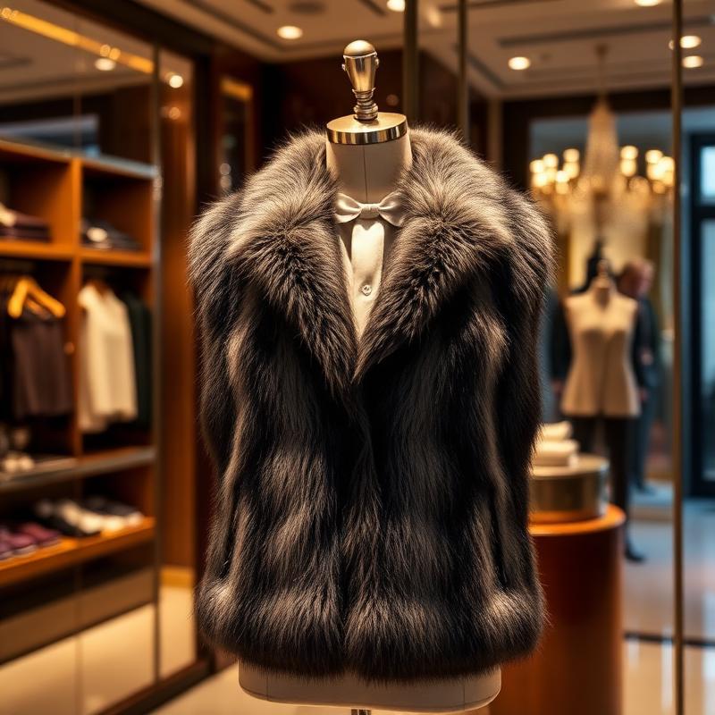 Жилет из меха